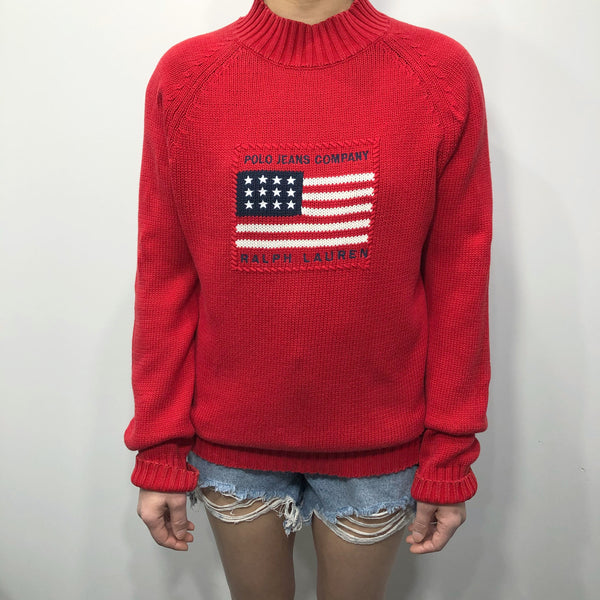 Vintage Polo Jeans Co Ralph Lauren Knit Sweater W M