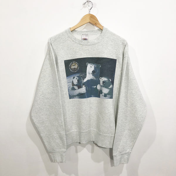 Vintage Fruit of the Loom Sweatshirt Coca Cola USA (M/SHORT)