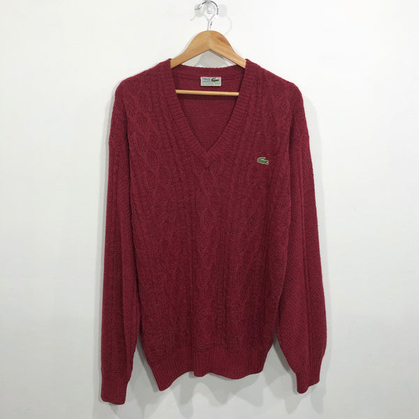 Vintage Chemise Lacoste Wool Alpaca Knit Sweater (L)