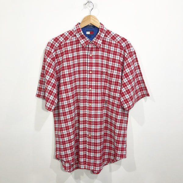 Vintage Tommy Hilfiger Shirt Lion Crest Logo (L/BIG/TALL)