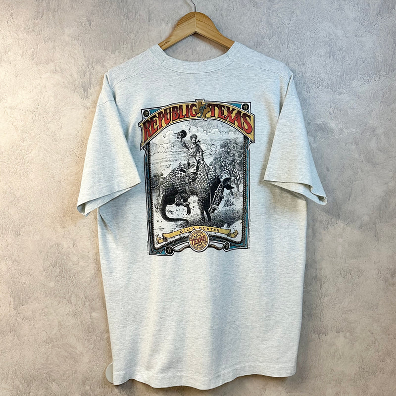 Vintage Fruit of the Loom T-Shirt Republic of Texas (L-XL)