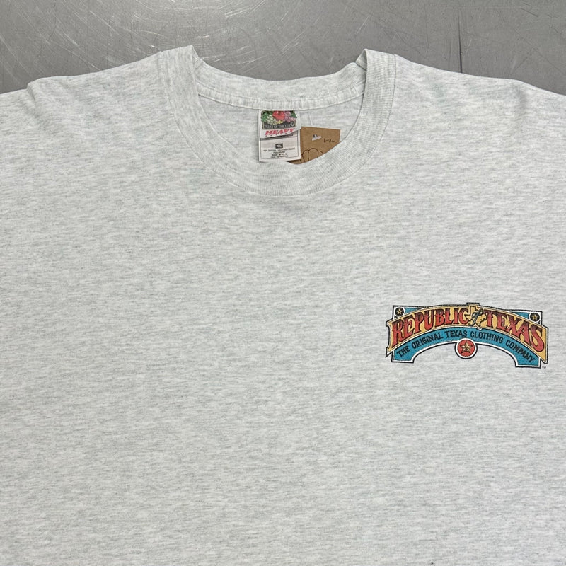 Vintage Fruit of the Loom T-Shirt Republic of Texas (L-XL)