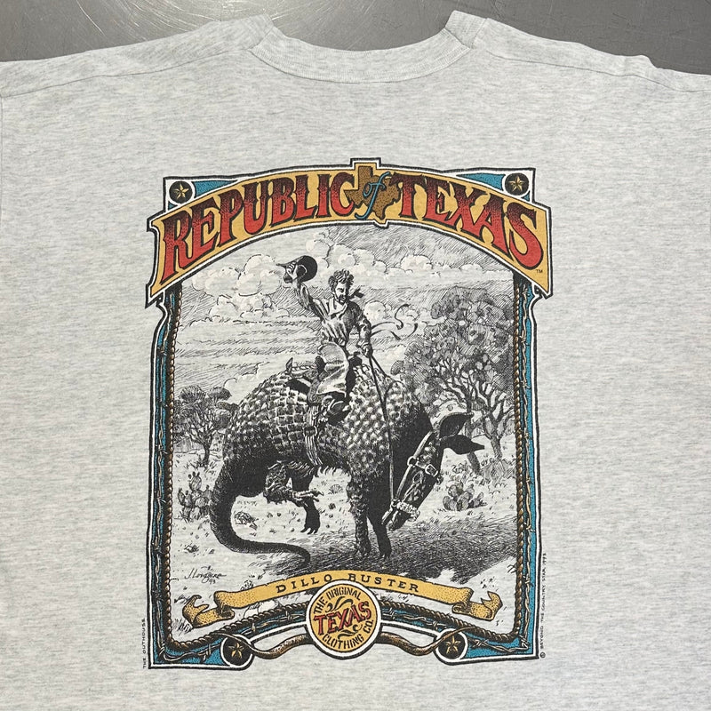 Vintage Fruit of the Loom T-Shirt Republic of Texas (L-XL)
