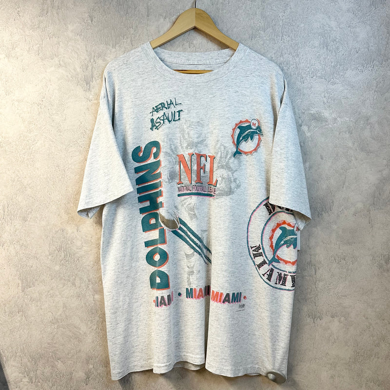 Vintage Salem T-Shirt 1990 NFL Miami Dolphins (XL)