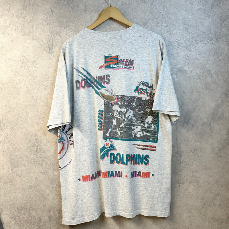Vintage Salem T-Shirt 1990 NFL Miami Dolphins (XL)