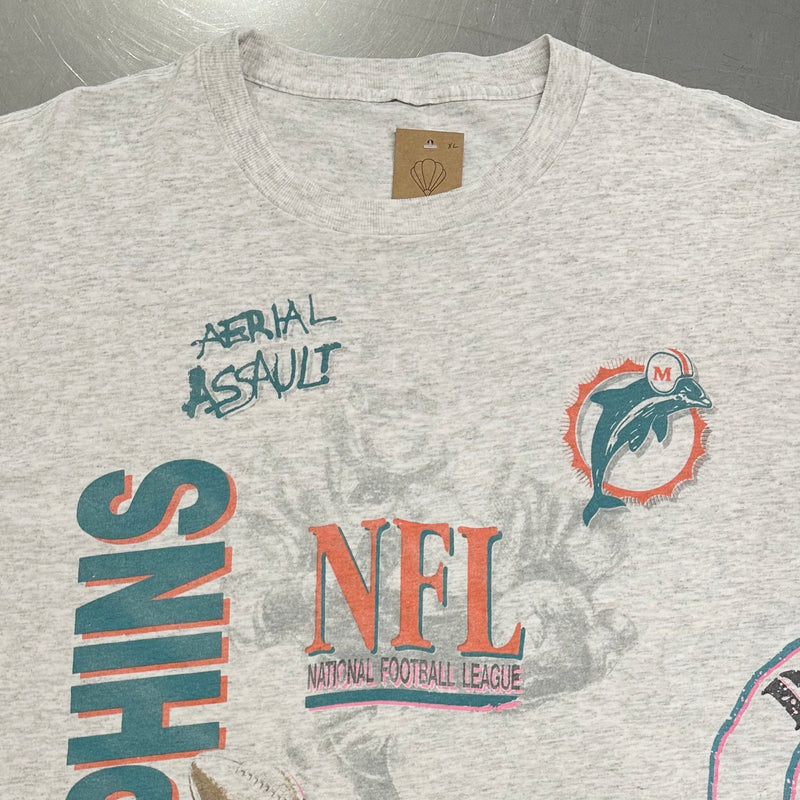 Vintage Salem T-Shirt 1990 NFL Miami Dolphins (XL)