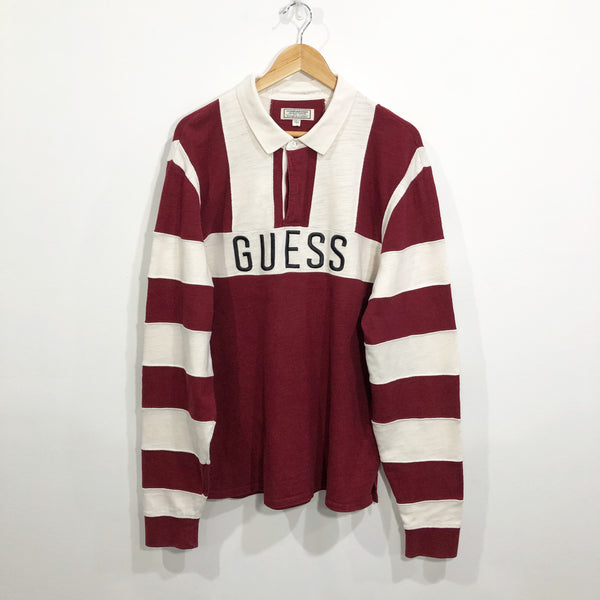 Vintage Guess Rugby Polo Shirt (L)
