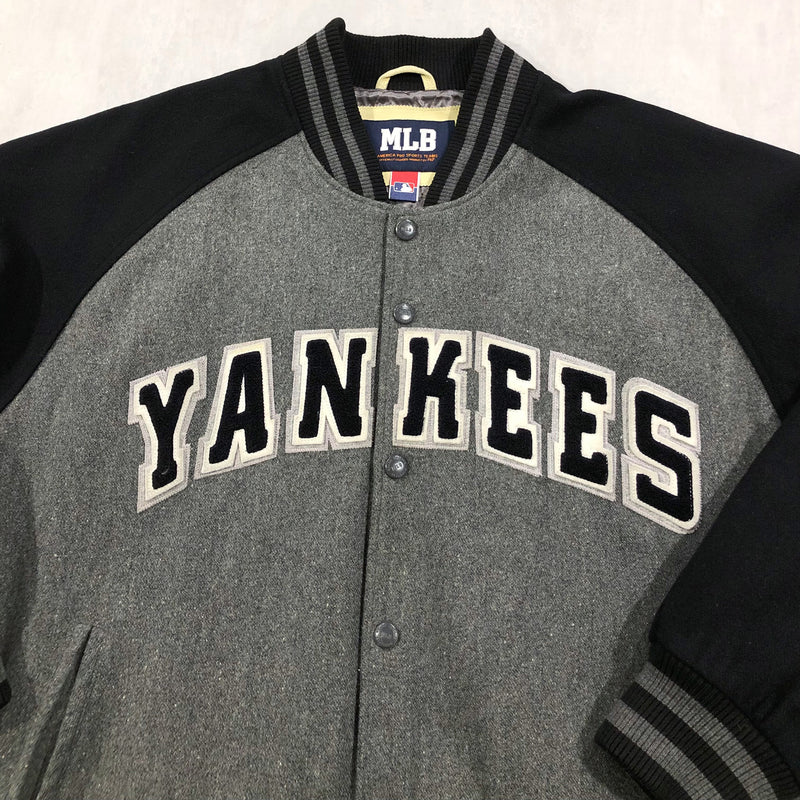MLB New York Yankees Heavyweight Wool Varsity Jacket (XL)