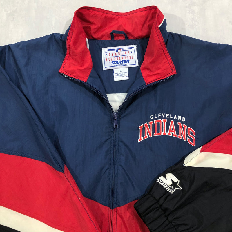 Vintage Starter Jacket MLB Cleveland (L/BIG)