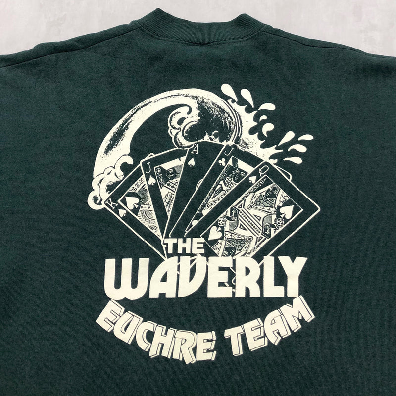 Vintage Fruit of the Loom Sweatshirt The Waverley Euchre Team (L/BIG)