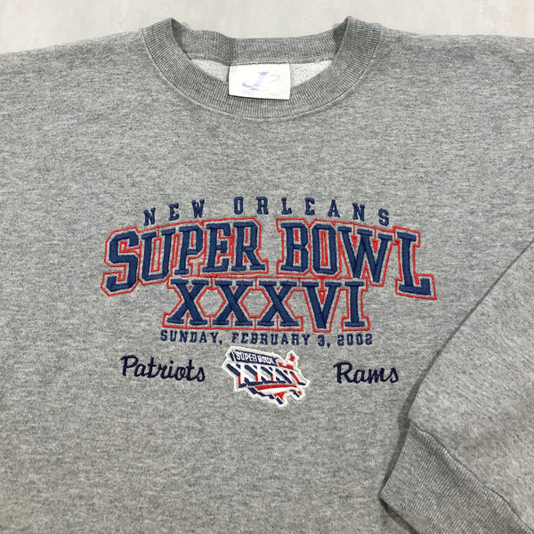 Vintage Sweatshirt NFL 2002 Super Bowl XXXVI (W/L)