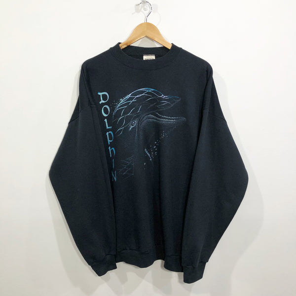 Vintage Tultex Sweatshirt Dolphins (XL)
