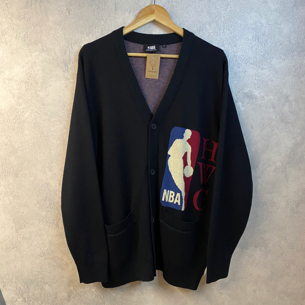 NBA Cotton Cashmere Knit Cardigan (L)