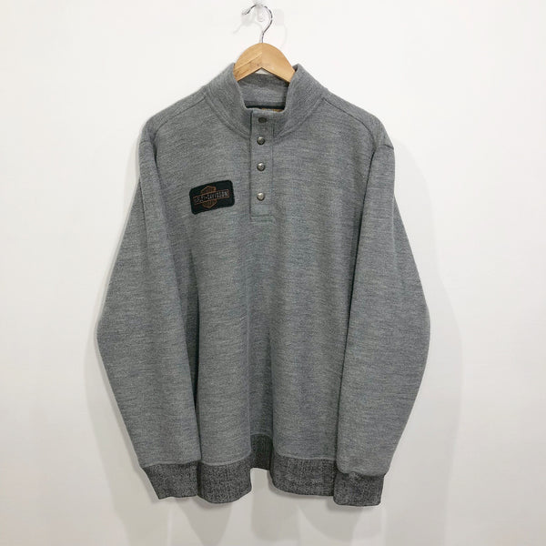Harley Davidson Fleece Lined Heavy Pullover (L/BIG)