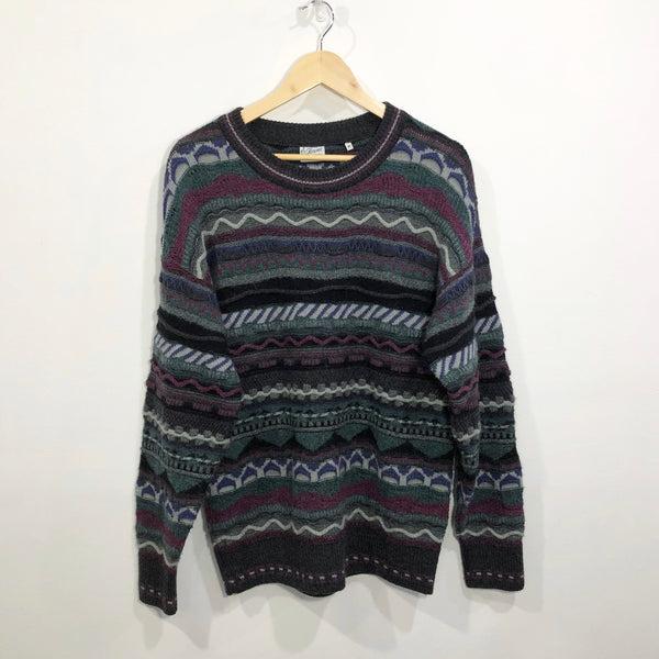Vintage Wool Alpaca Blend Knit Sweater Italy (M)