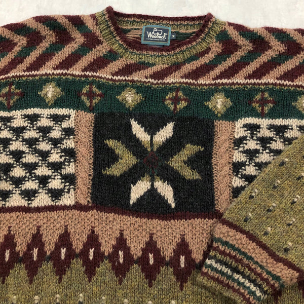 Vintage Woolrich Handknit Wool Sweater (L)