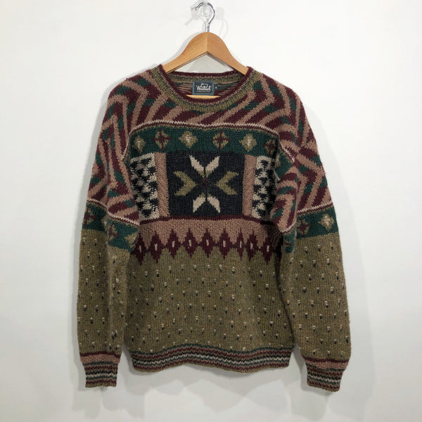 Vintage Woolrich Handknit Wool Sweater (L)