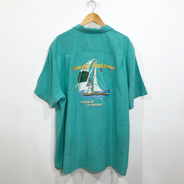 Tommy Bahama Hawaiian Shirt (2XL/BIG/TALL)