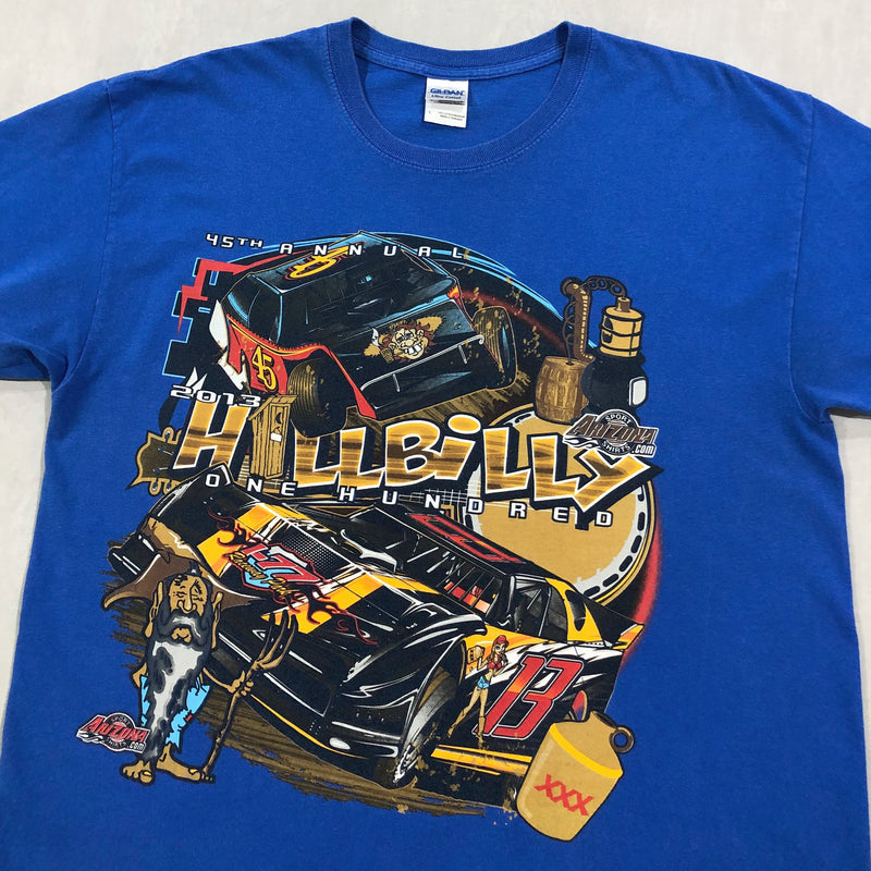 Gildan T-Shirt Hillbilly One Hundred Drag Racing (L)