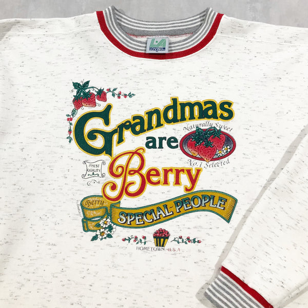 Vintage Sweatshirt Grandmas are Berry Special People (W/XL)