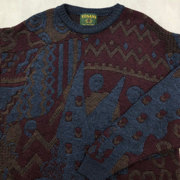 Vintage Tosani Canada Knit Sweater (L/BIG-XL)