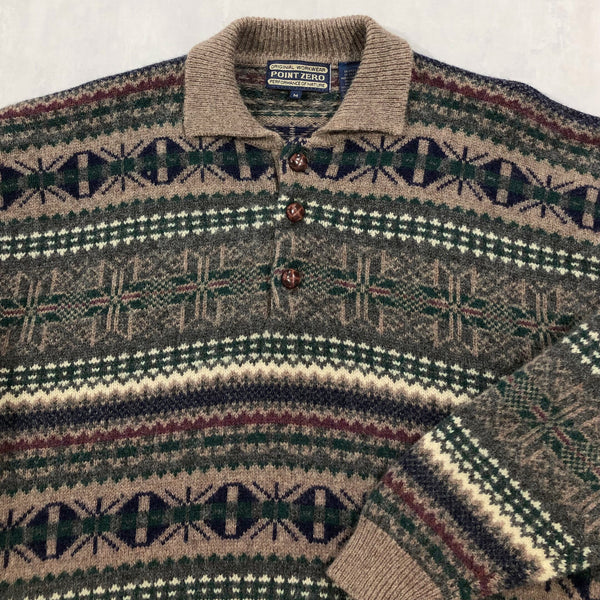 Vintage Wool Knit Sweater (L)