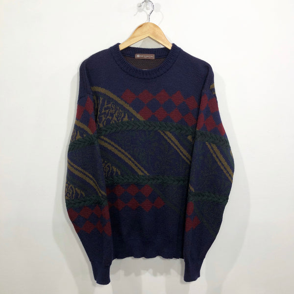 Vintage Wool Knit Sweater (M)