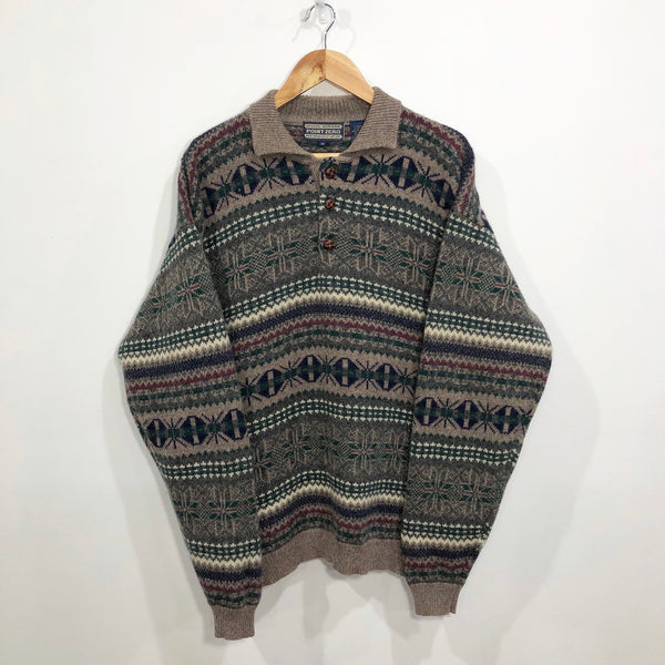 Vintage Wool Knit Sweater (L)