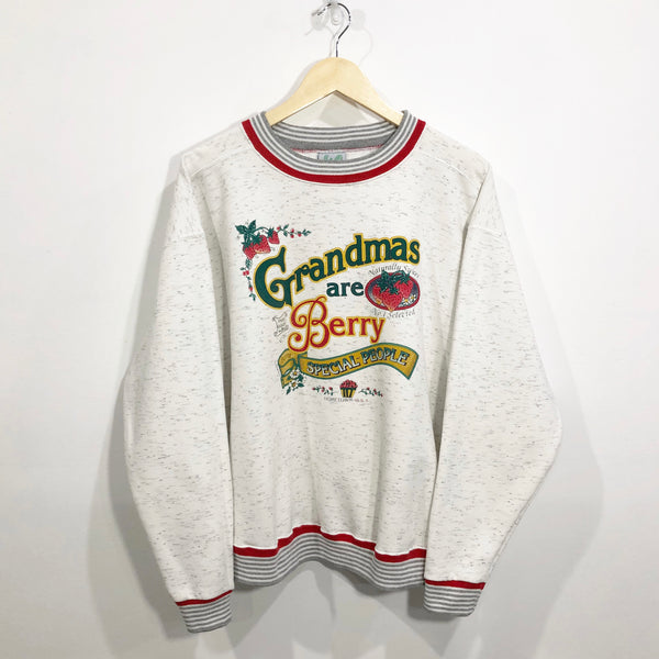 Vintage Sweatshirt Grandmas are Berry Special People (W/XL)
