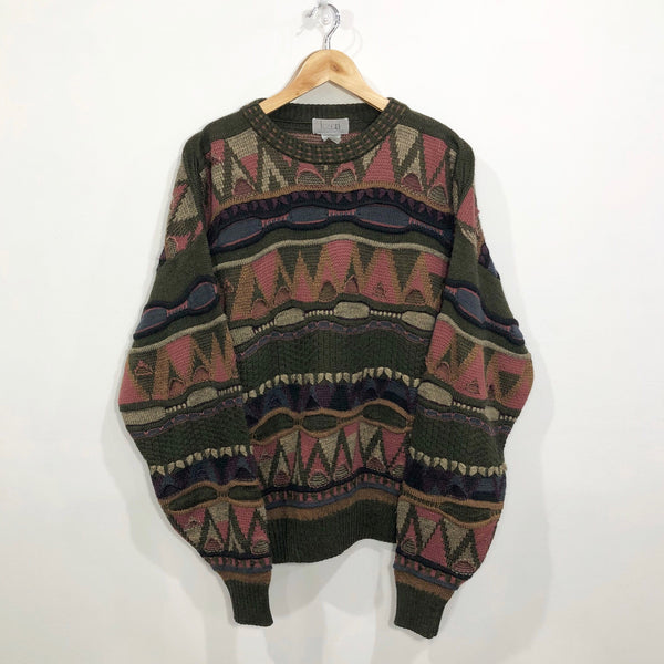 Vintage Cable Knit Sweater (L/BIG)