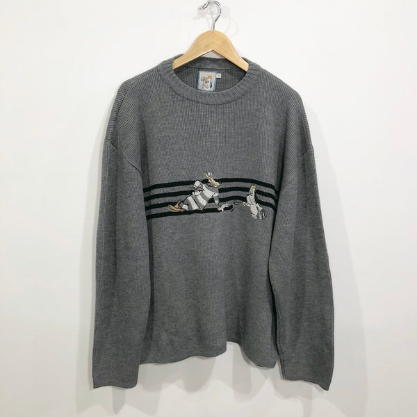Vintage Droopy Knit Sweater (XL)