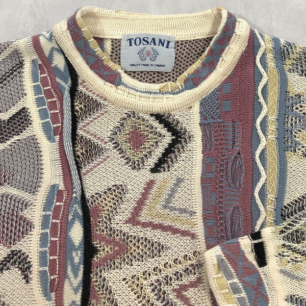 Vintage Cable Knit Sweater Canada (L/BIG)