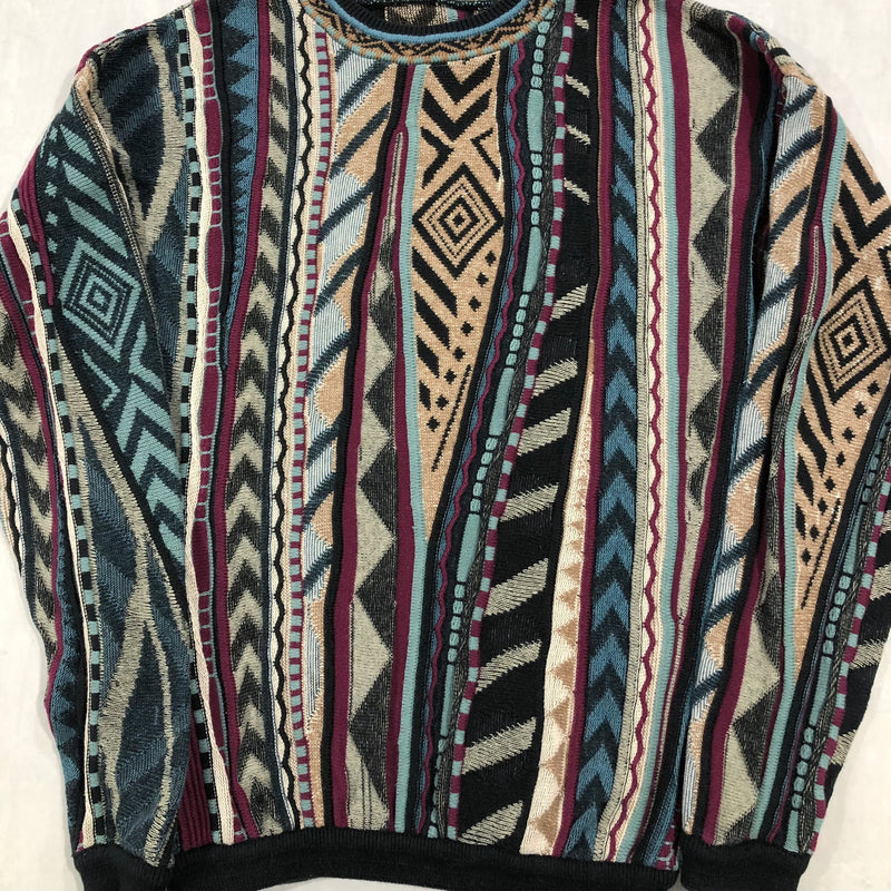 Vintage Cable Knit Sweater (XL)