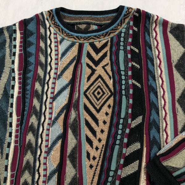 Vintage Cable Knit Sweater (XL)
