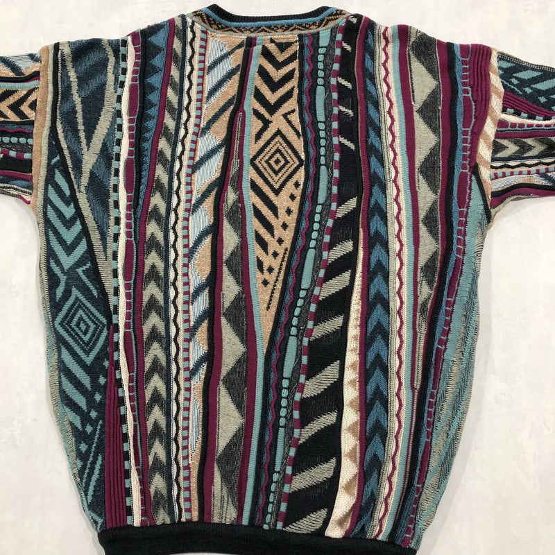 Vintage Cable Knit Sweater (XL)