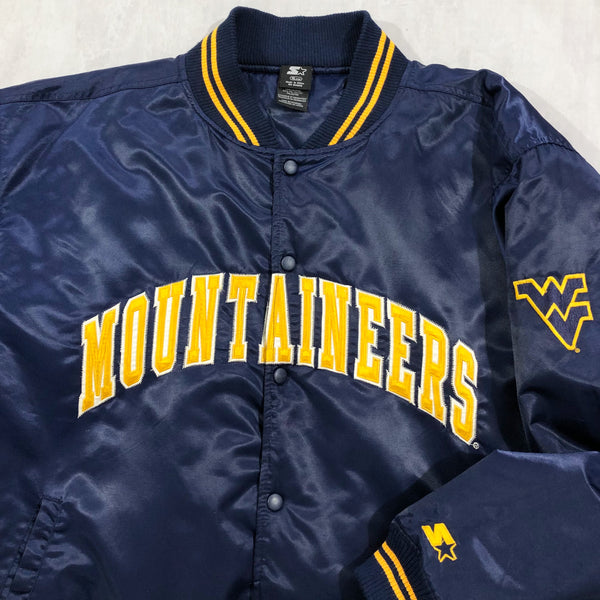 Vintage Starter Jacket West Virginia Uni Mountaineers (2XL)