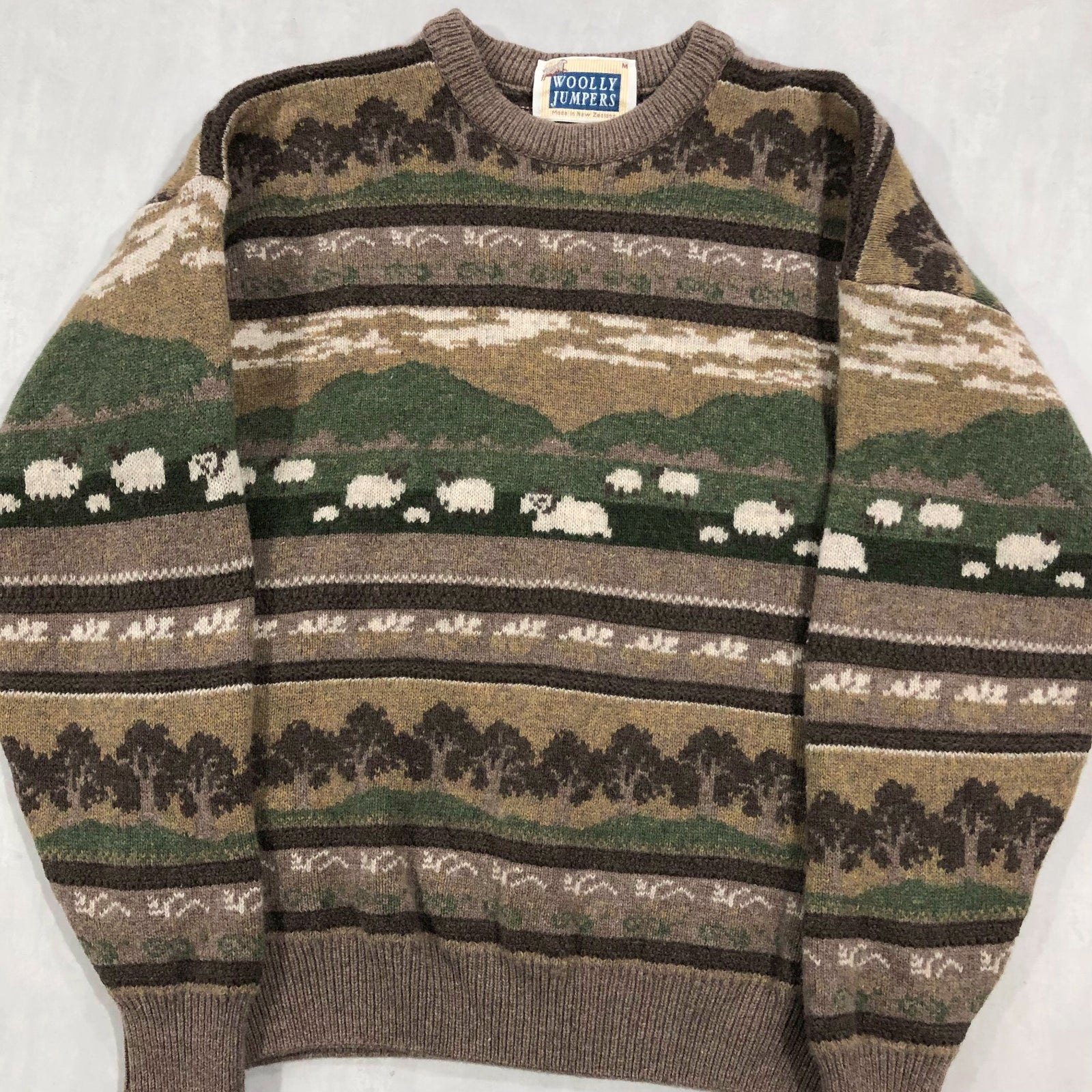 Vintage Woolly Jumpers ニュージーランド製 カウチンベスト M 70's