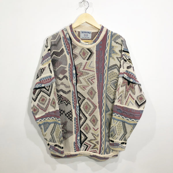 Vintage Cable Knit Sweater Canada (L/BIG)