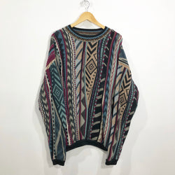 Vintage Cable Knit Sweater (XL)