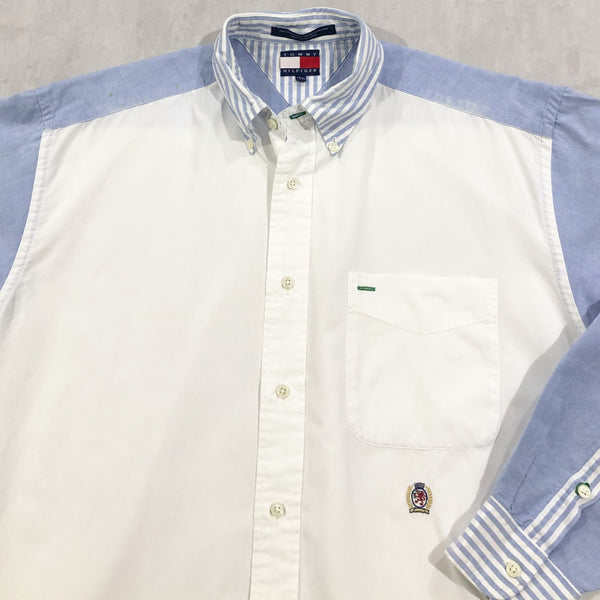 Vintage Tommy Hilfiger Shirt Lion Crest Logo (L/BIG)