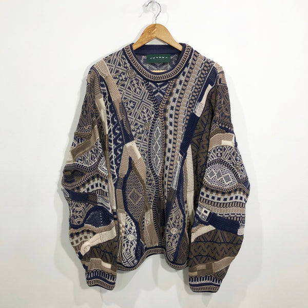 Vintage Tundra Canada Cable Knit Sweater (L/BIG)