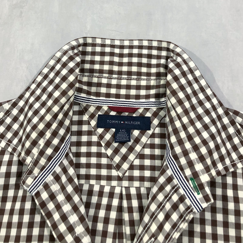 [REWORKED] Tommy Hilfiger Cropped Shirt (L)
