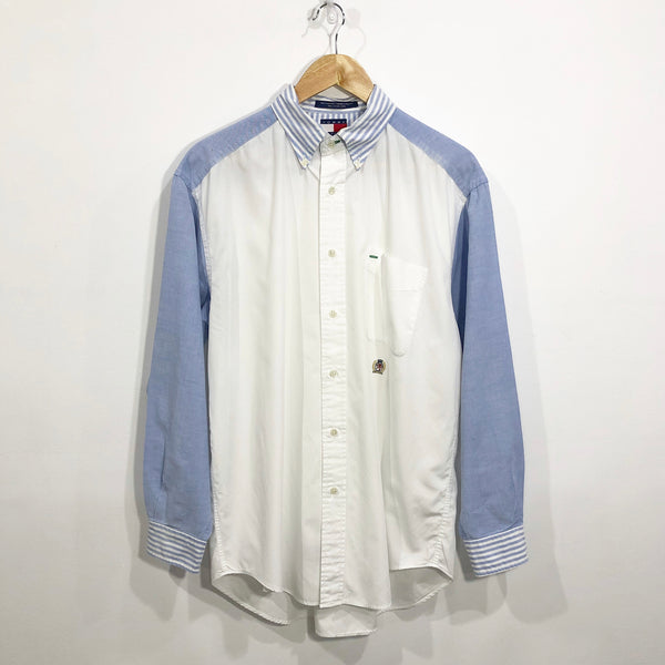 Vintage Tommy Hilfiger Shirt Lion Crest Logo (L/BIG)