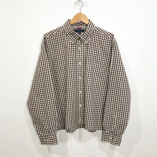[REWORKED] Tommy Hilfiger Cropped Shirt (L)
