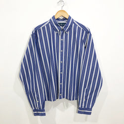 [REWORKED] Polo Ralph Lauren Cropped Shirt (L)