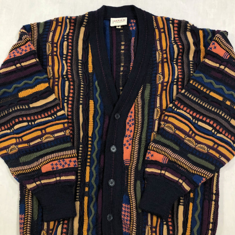 Vintage The Review Collection Australia Wool Cable Knit Cardigan (M-L)
