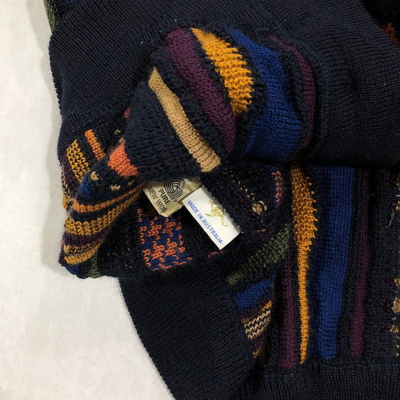 Vintage The Review Collection Australia Wool Cable Knit Cardigan (M-L)