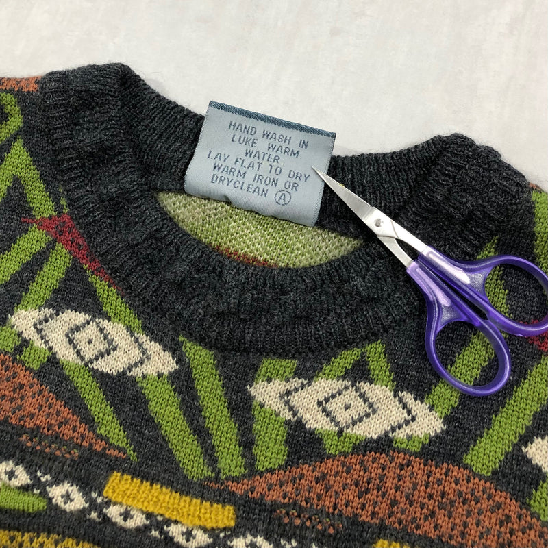 Vintage Geccu Australia Wool Cable Knit Sweater (M)