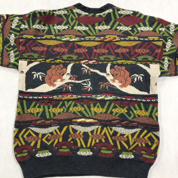 Vintage Geccu Australia Wool Cable Knit Sweater (M)