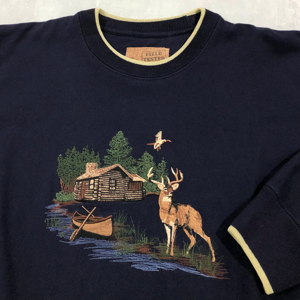 Vintage Sweatshirt Deer (L/BIG)